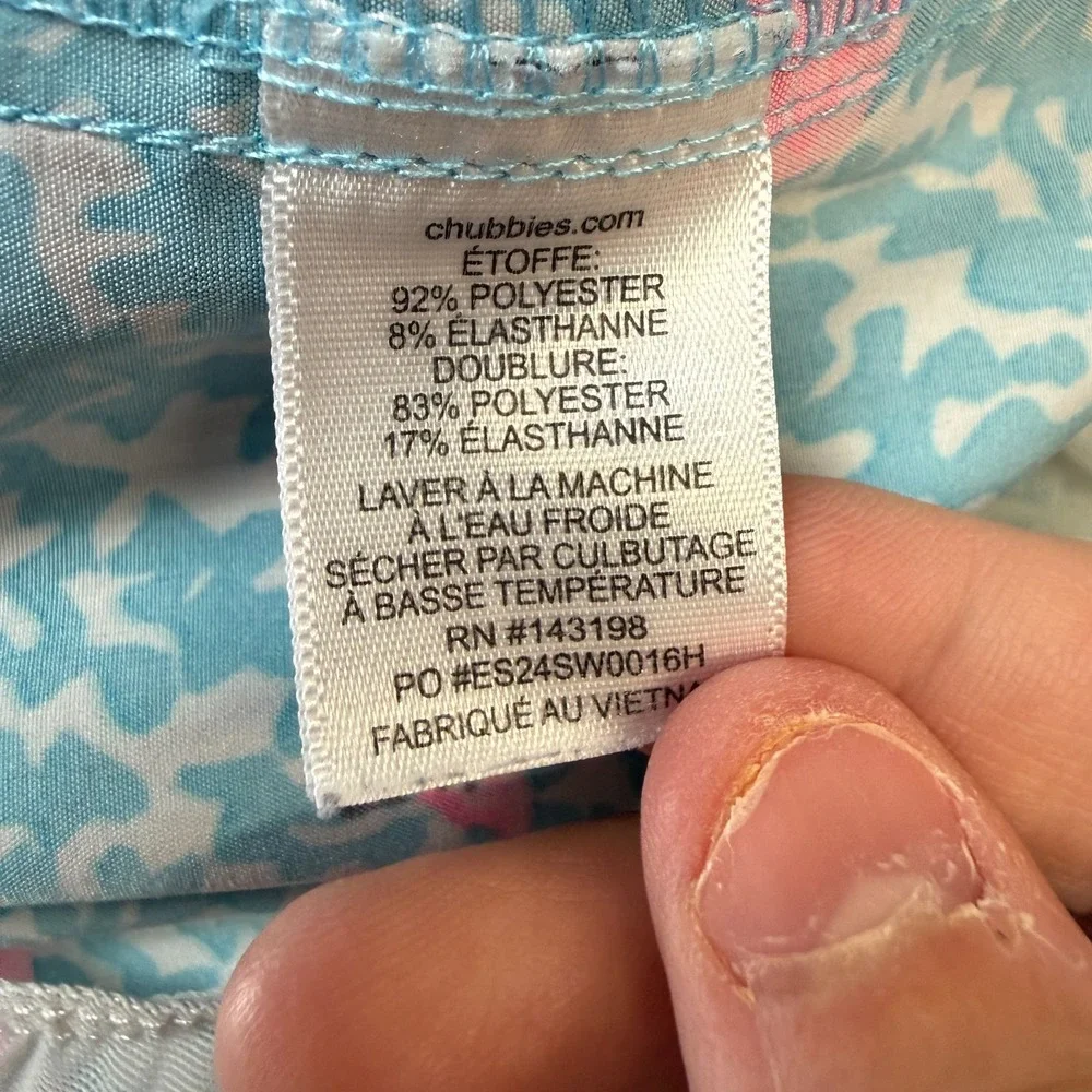 Chubbies Swim Trunks Mens Large 5.5